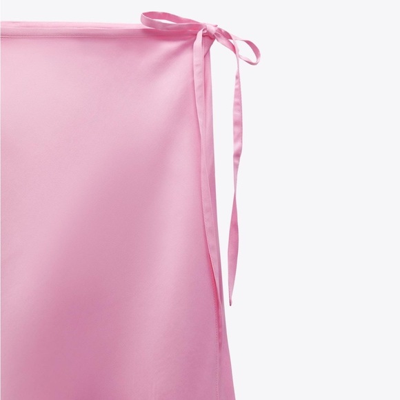 Zara Pink Satin Effect Mini Skirt - Picture 16 of 17